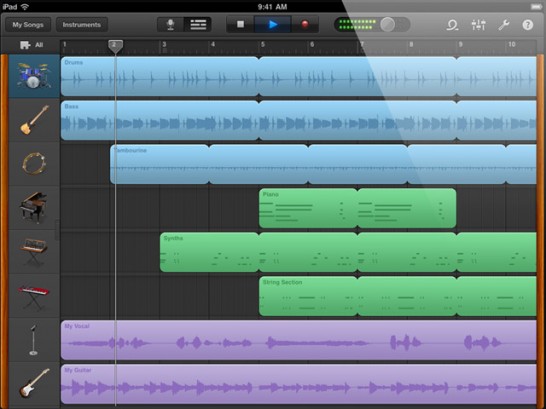 iPad GarageBand